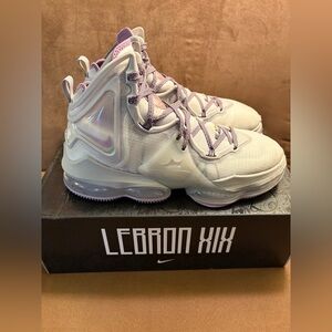 Nike Lebron XIX, Phantom/Canyon Purple, Men’s size 12